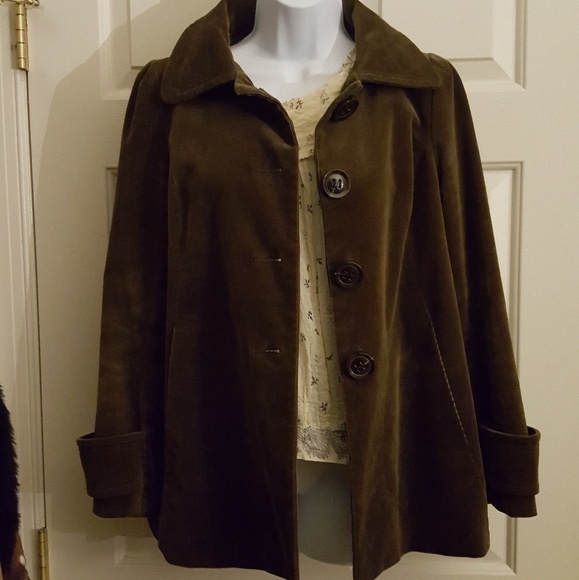 zara green cord jacket